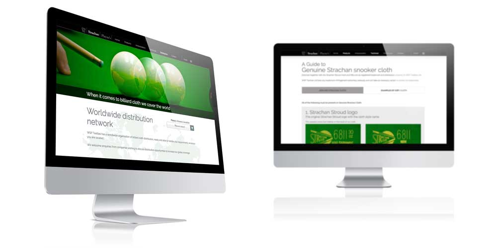 WSP Textiles - Website Design Stroud