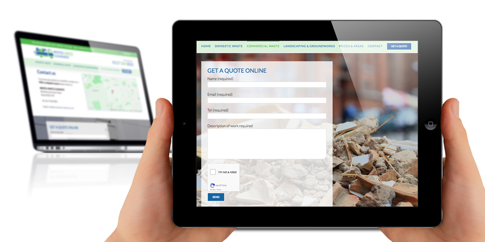 Bristol based clearance company - ipad friendly website development