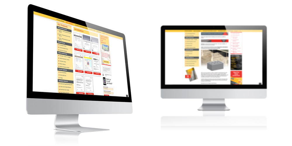 Concrete Manufacturer, fully responsive website design