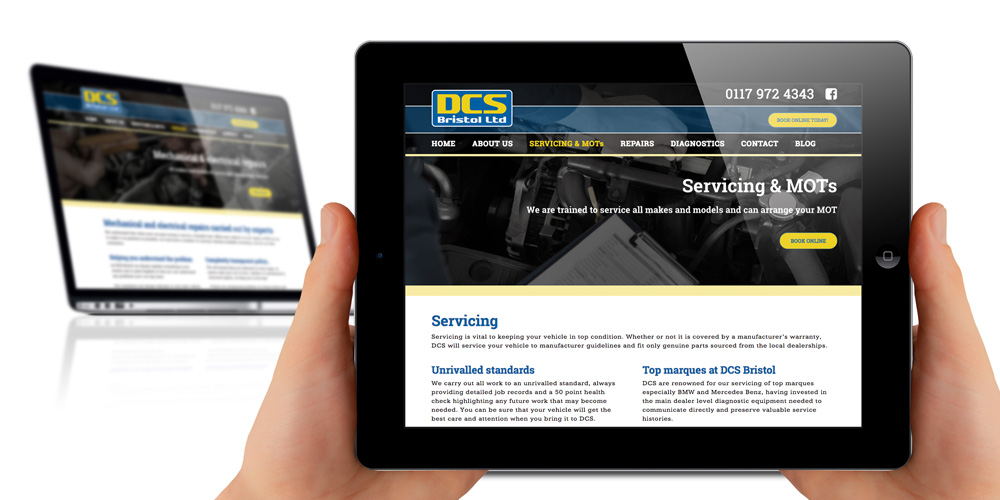 ipad friendly website design - DCS Bristol Ltd