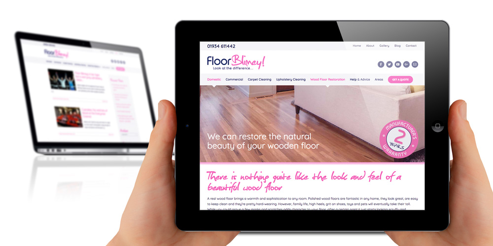 Floor Blimey mobile Friendly Weston-s-Mare Website Design