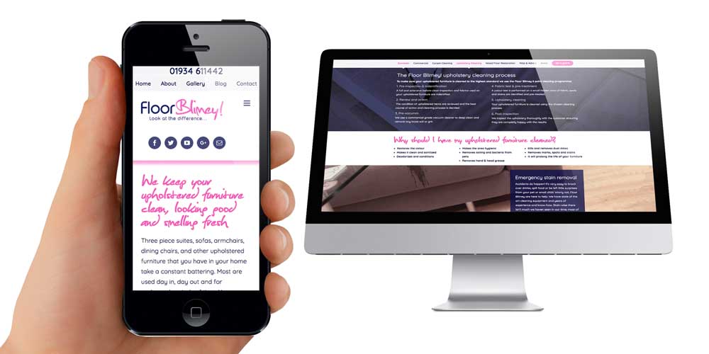 Floor Blimey Mobile Friendly/Tablet Website Design in Weston